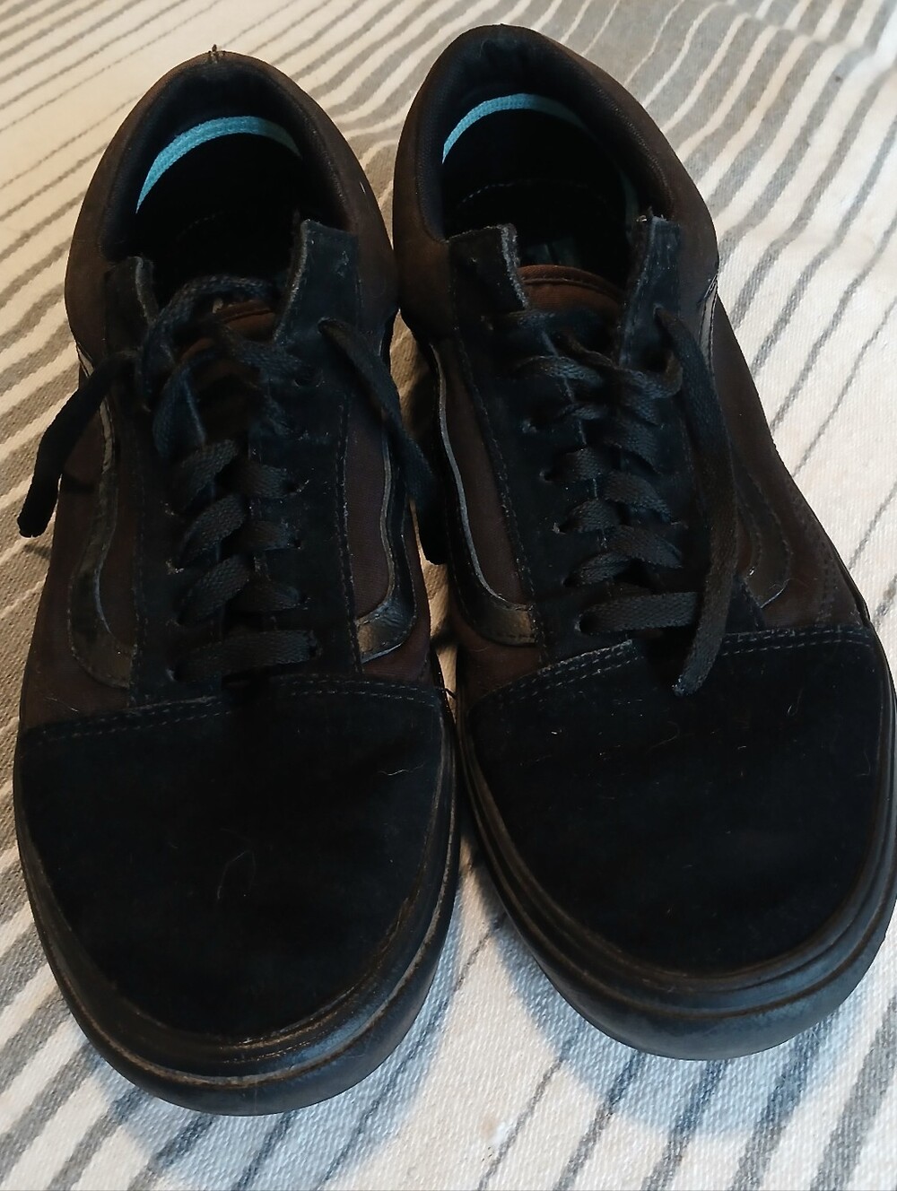 Vans Black Low-Top Skate Sneakers with Comfy Memory Foam Sole 11.5
